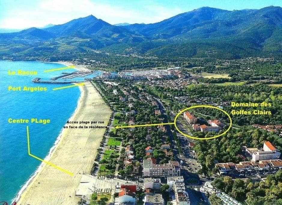 La Brise Marine ~ 300M Mer~Piscine~Clim~Wifi~Calme Argeles-sur-Mer Exterior photo